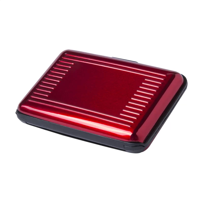 obal na kreditní karty červená — reklamní předmět s vlastním potiskem obal na kreditní karty červená s potiskem loga