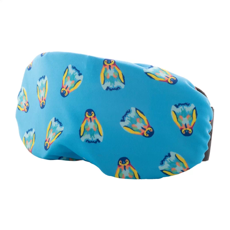 obal na lyžařské brýle na zakázku bílá s potiskem loga