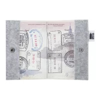 obal na pas RPET na zakázku bílá s potiskem loga - foto 13