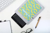 obal na tablet na zakázku bílá s potiskem loga - foto 6