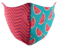 obličejová maska na zakázku červená s potiskem loga - foto 7