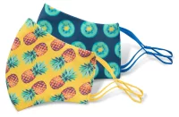 obličejová maska na zakázku žlutá s potiskem loga - foto 10