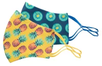 obličejová maska na zakázku žlutá s potiskem loga - foto 13