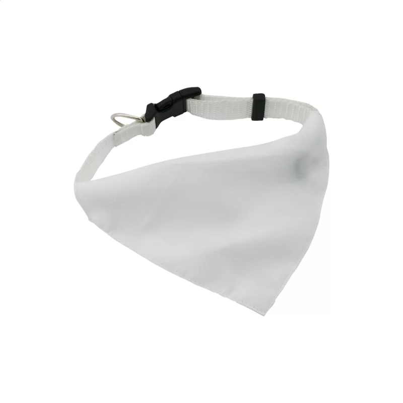 obojek se šátkem bílá s potiskem loga