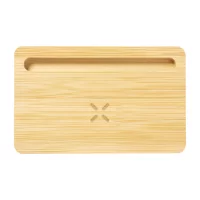 oganizér s bezdrátovou nabíjčkou přírodní s potiskem loga - foto 2