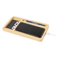 oganizér s bezdrátovou nabíjčkou přírodní s potiskem loga - foto 7