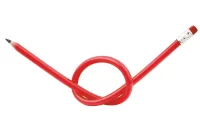 ohebná tužka červená s potiskem loga - foto 3