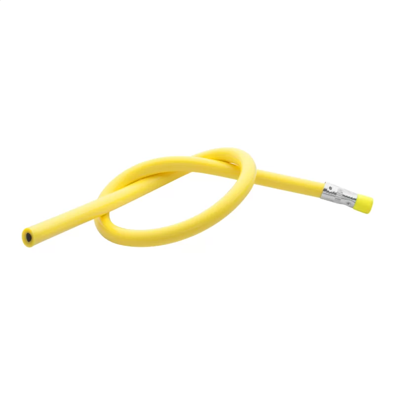 ohebná tužka žlutá s potiskem loga