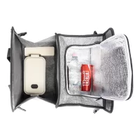 organizér do kufru z RPET šedá s potiskem loga - foto 4