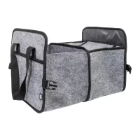 organizér do kufru z RPET šedá s potiskem loga