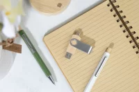 OTG USB flash disk přírodní s potiskem loga - foto 11