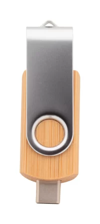 OTG USB flash disk přírodní s potiskem loga - foto 3