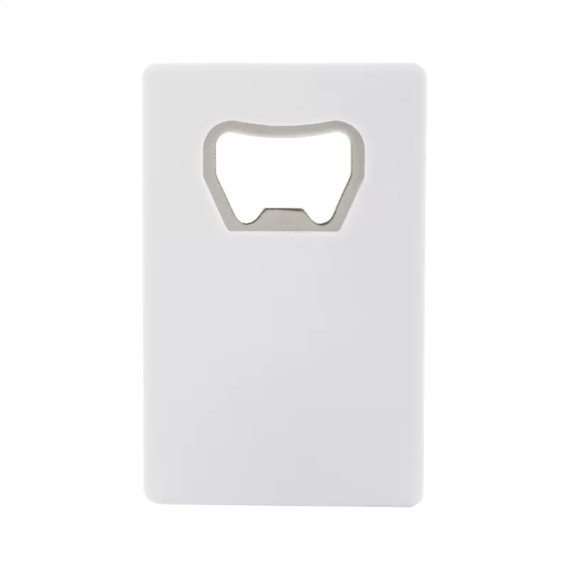 otvírák na láhve bílá s potiskem loga