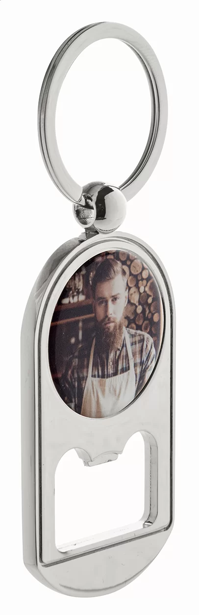 otvírák na láhve stříbrná — reklamní předmět s vlastním potiskem otvírák na láhve stříbrná s potiskem loga