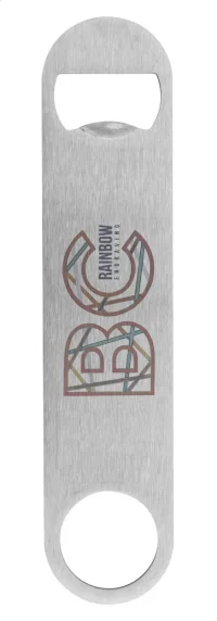 otvírák na láhve stříbrná s potiskem loga - foto 2