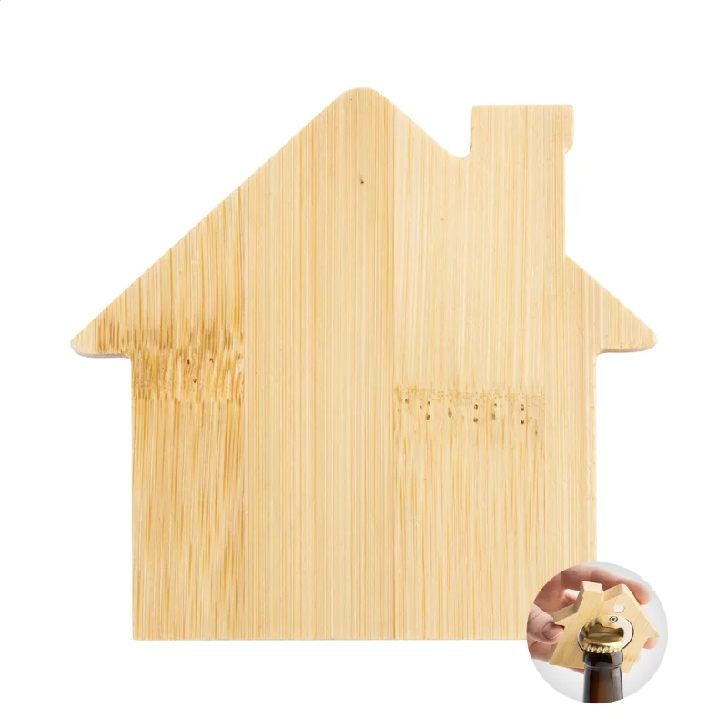 otvírák s magnetem na ledničku přírodní s potiskem loga