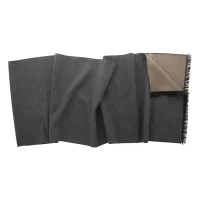 pánská šála béžová s potiskem loga - foto 2