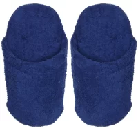 pantofle tmavě modrá s potiskem loga