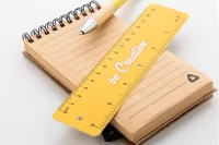 papírové pravítko na zakázku bílá s potiskem loga - foto 5