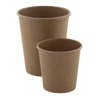 papírový kelímek, 240 ml béžová s potiskem loga - foto 2