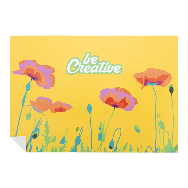 papírový plakát na zakázku bílá s potiskem loga