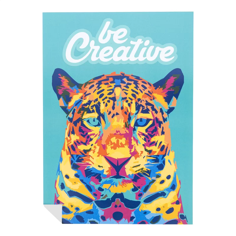 papírový plakát na zakázku bílá s potiskem loga