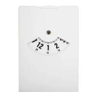 parkovací hodiny bílá s potiskem loga - foto 2