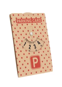 parkovacín karta přírodní s potiskem loga
