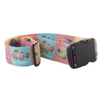 pásek na kufry na zakázku bílá s potiskem loga