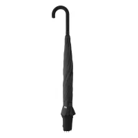 pboustranný deštník z RPET černá s potiskem loga - foto 2