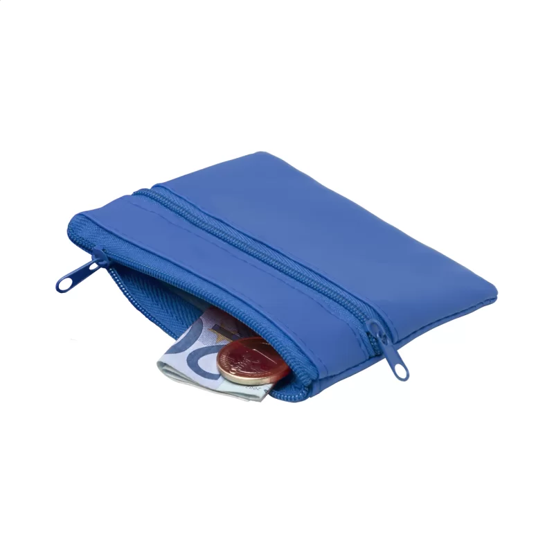 peněženka modrá s potiskem loga