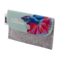 peněženka na zakázku bílá s potiskem loga