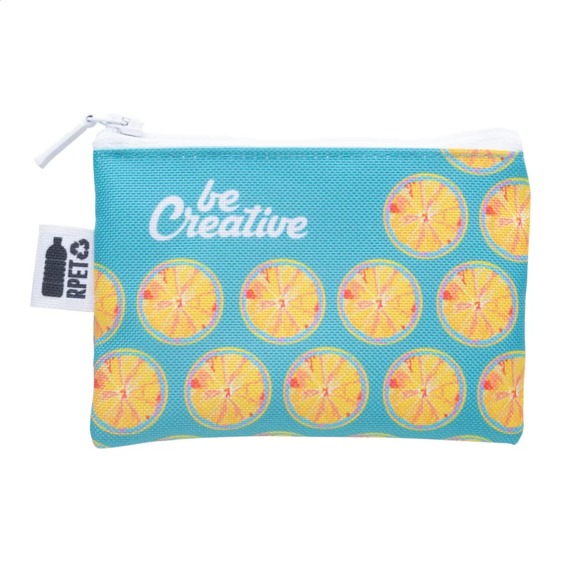 peněženka RPET na zakázku bílá s potiskem loga