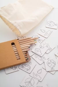 pexeso na vybarvení, ochrana životního prostředí přírodní s potiskem loga - foto 4