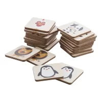 pexeso, zvířata přírodní s potiskem loga - foto 2