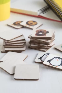 pexeso, zvířata přírodní s potiskem loga - foto 5