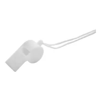 píšťalka bílá s potiskem loga