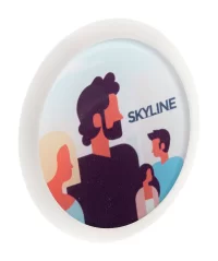 placka na lanyard bílá s potiskem loga - foto 2