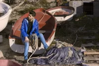 pláštěnka modrá s potiskem loga - foto 2