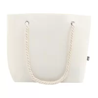 plážová taška z RPET přírodní s potiskem loga - foto 2