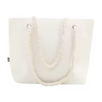 plážová taška z RPET přírodní s potiskem loga - foto 4