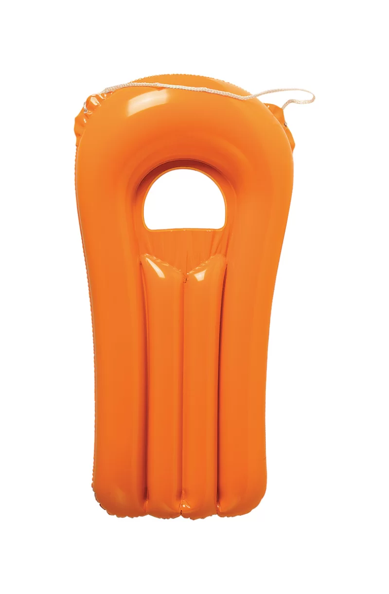 plážové lehátko oranžová s potiskem loga