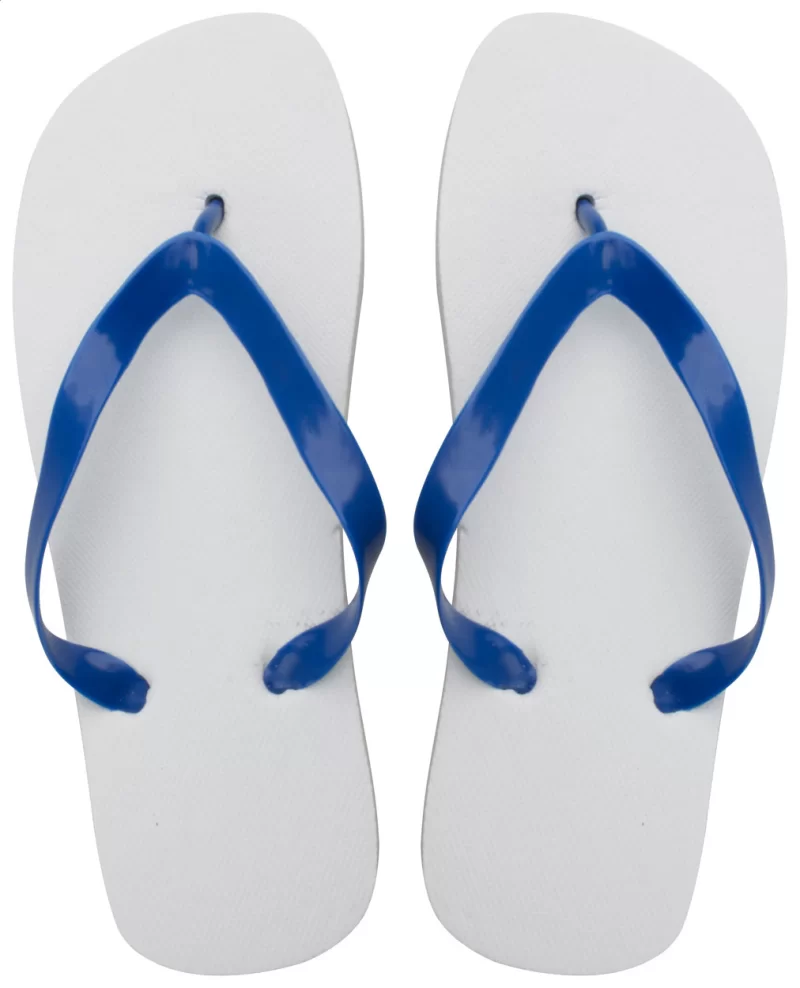 plážové pantofle tmavě modrá — reklamní předmět s vlastním potiskem plážové pantofle tmavě modrá s potiskem loga