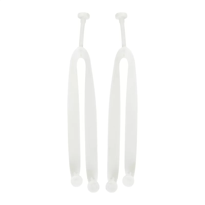 plážové žabky na zakázku - pásek bílá s potiskem loga