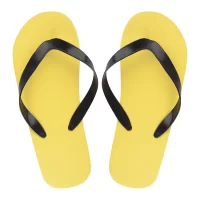 plážové žabky na zakázku - pásek černá s potiskem loga - foto 2