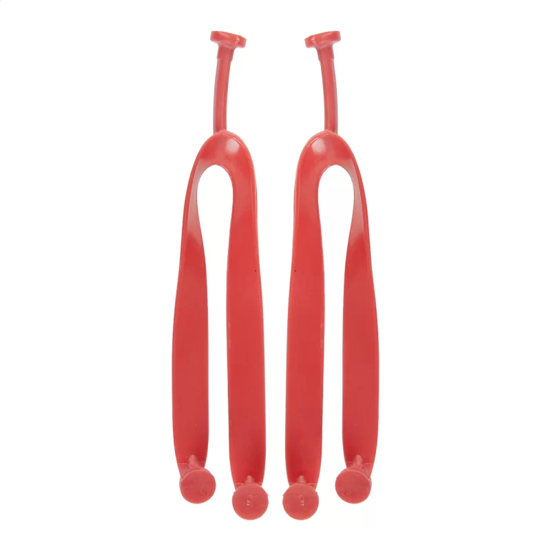 plážové žabky na zakázku - pásek červená s potiskem loga