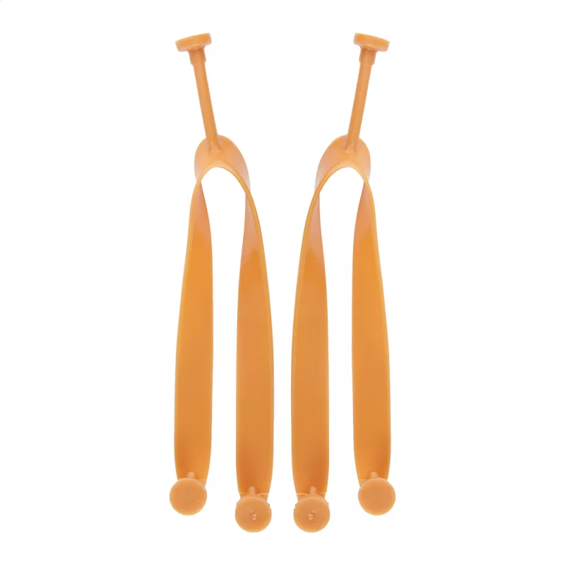 plážové žabky na zakázku - pásek oranžová s potiskem loga