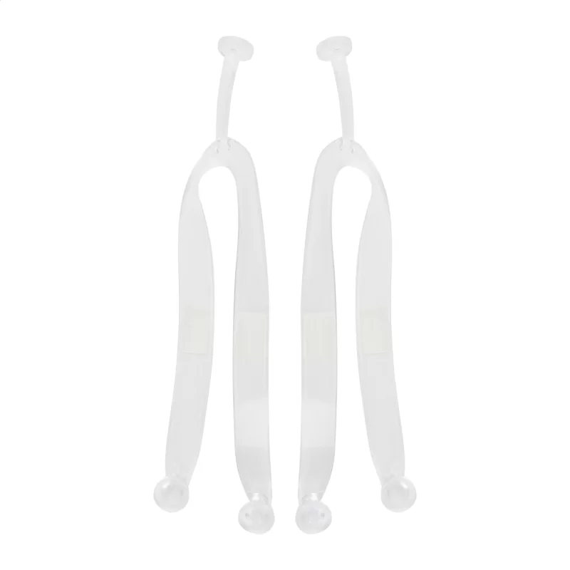 plážové žabky na zakázku - pásek průhledná s potiskem loga