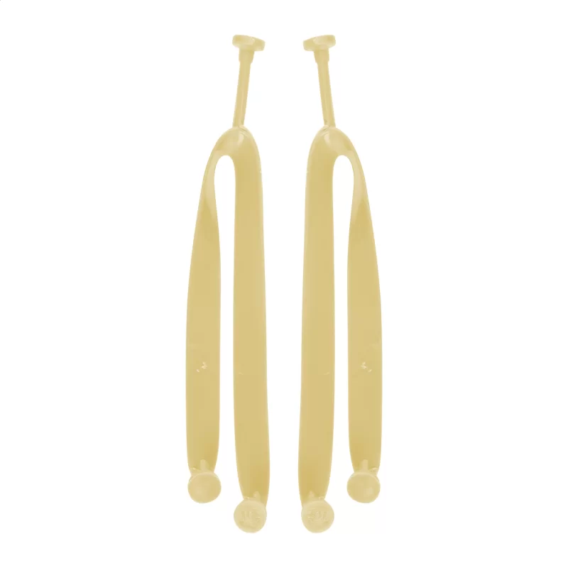 plážové žabky na zakázku - pásek žlutá s potiskem loga