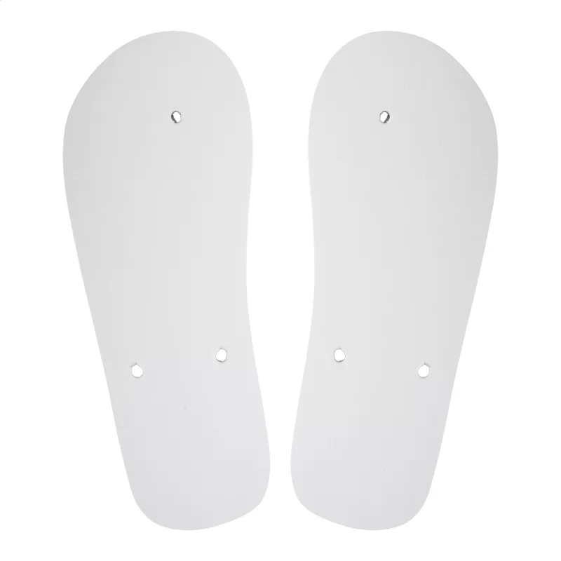 plážové žabky na zakázku - podrážka bílá s potiskem loga